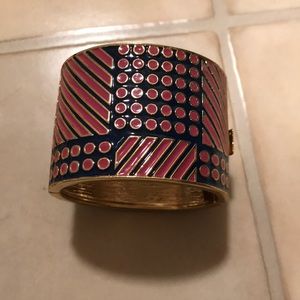 Banana Republic Blue and Pink Cuff Bracelet
